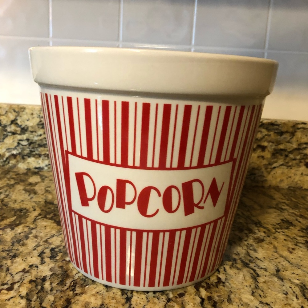 Large Ceramic Popcorn Bowl
